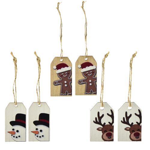 Prodotto Etichette natalizie etichette regalo Natale 6 cm 6 pezzi