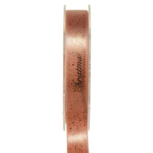 Floristik24 Nastro natalizio Nastro natalizio Rosso Marrone Oro 15 mm 20 m