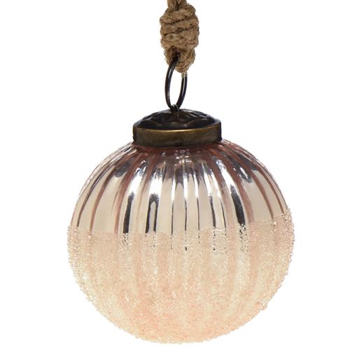 Prodotto Palline di Natale in vetro vintage palline di vetro rosa Ø7cm 6pz