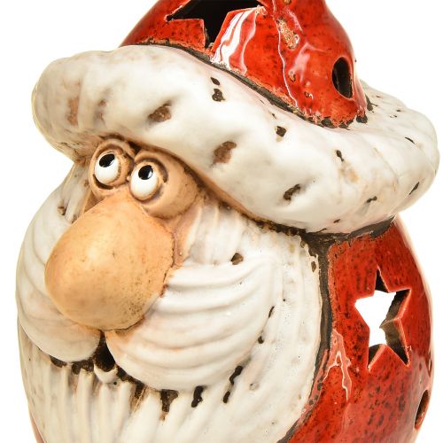 Prodotto Accogliente lanterna di Babbo Natale in rosso – 18 cm – suggestiva decorazione natalizia