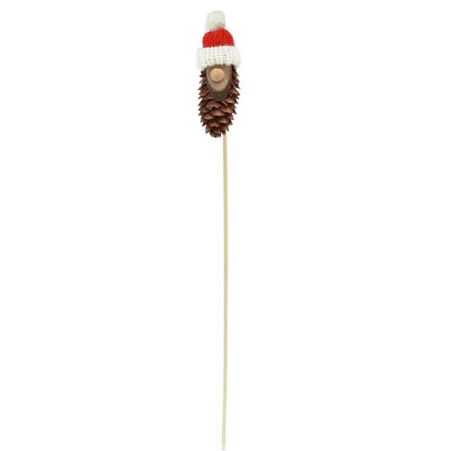 Floristik24 Gnomo a cono con cappello Gnomo con tappo a fiore 8 cm 12 pz