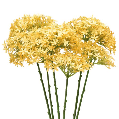 Cipolla ornamentale Allium selvatico artificiale Giallo 70cm 3 pz
