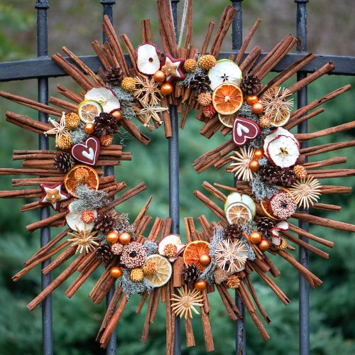 Prodotto Stelle in paglia Decorazioni per albero di Natale Ø5-6cm 25 pz