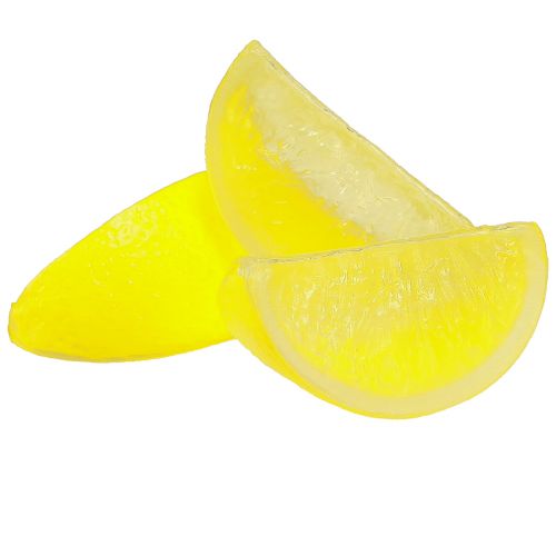 Prodotto Decorazione Limone Fette Di Limone Artificiale 7×3,5×3cm 48 pz