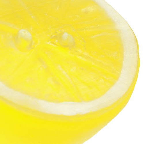 Prodotto Decorazione di limone, metà di limone artificiale giallo 5,5×4,5 cm, 18 pezzi
