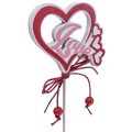 Floristik24 Spina fiore deco plug &quot;Love&quot; San Valentino 25,5cm 16pz