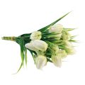 Floristik24 Fritillaria Fiore a scacchiera bianca Fiori artificiali 38 cm 6 pezzi