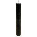 Floristik24 Candele coniche candele colorate nere 34×240mm 4 pz