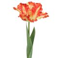 Floristik24 Fiore artificiale tulipano pappagallo tulipano artificiale arancione 69 cm