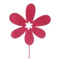 Floristik24 Tappi per fiori con decorazione primaverile, fiore in legno 30,5 cm 18 pezzi