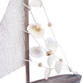 Floristik24 Decorazione barca a vela veliero in legno vintage 18×3,5×24cm