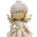 Floristik24 Decorazione dell&#39;Avvento Angelo di Natale, figura del cuore dell&#39;angelo H16.5cm 2pz