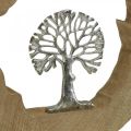 Floristik24 Albero decorativo da tavola in legno per posizionare legno di mango naturale, metallo 32×5×34 cm
