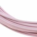 Floristik24 Filo di alluminio Ø2mm rosa pastello 100g 12m