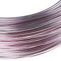 Floristik24 Filo di alluminio Ø2mm filo decorativo rosa rotondo 480g