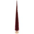 Floristik24 Albero di Natale decorativo, figura slanciata su base di legno, 60 cm