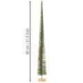 Albero di Natale artificiale con base in legno per decorazioni natalizie, 80 cm | Floristik24.it