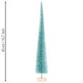 Albero di Natale artificiale, sottile, con base in legno, 40 cm | Floristik24.it