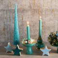 Albero di Natale artificiale, sottile, con base in legno, 40 cm | Floristik24.it