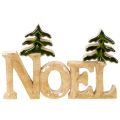 Decorazione natalizia Noel con due abeti da 18 cm | Floristik24.it