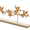 Floristik24 Decorazione da tavola angelo di Natale supporto in metallo griglia 50 × 17 cm