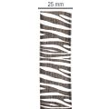 Nastro regalo con stampa zebrata, largo 25 mm, lungo 20 m. | Floristik24.it