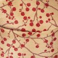 Rami decorativi in nastro con bacche rosse glitterate, 40 mm x 15 m | Floristik24.it