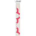 Nastro decorativo con motivo a bassotto, ideale come regalo, largo 15 mm e lungo 18 m. | Floristik24.it