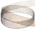 Nastro decorativo, nastro in organza trasparente per decorazioni da tavola, larghezza 15 mm, lunghezza 20 m. | Floristik24.it