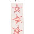 Nastro decorativo con stelle rosse, largo 40 mm, lungo 15 m. | Floristik24.it