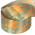 Nastro decorativo con motivo a foglie, decorazione autunnale, 40 mm x 15 m | Floristik24.it