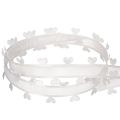 Nastro decorativo bianco con cuoricini per idee creative di bricolage, 20 mm x 15 m | Floristik24.it