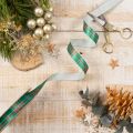 Nastro regalo a quadri per regali di Natale, 15 mm x 20 m | Floristik24.it