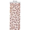 Nastro regalo con stampa animalier leopardata, largo 25 mm e lungo 18 m. | Floristik24.it