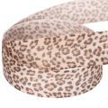 Nastro regalo con stampa animalier leopardata, largo 25 mm e lungo 18 m. | Floristik24.it