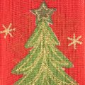 Nastro regalo con albero di Natale e stelle, 40 mm, 15 m | Floristik24.it