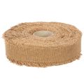 Nastro decorativo in cotone, stile rustico, con frange, 40 mm, 30 m | Floristik24.it