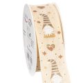 Floristik24 Nastro decorativo con gnomi e cuori per regali e lavori creativi, 40 mm x 15 m