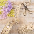 Nastro decorativo con gnomi e cuori per regali e lavori creativi, 40 mm x 15 m | Floristik24.it