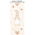 Nastro decorativo con gnomi e cuori per regali e lavori creativi, 40 mm x 15 m | Floristik24.it