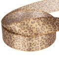 Nastro regalo con stampa leopardata per decorazioni creative e composizioni floreali, 25 mm x 20 m | Floristik24.it