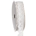 Floristik24 Nastro decorativo in pizzo, passamaneria in cotone pregiato per lavori artigianali, larghezza 15 mm, lunghezza 10 m.