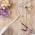 Nastro decorativo in pizzo, passamaneria in cotone pregiato per lavori artigianali, larghezza 15 mm, lunghezza 10 m. | Floristik24.it