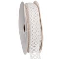 Floristik24 Nastro decorativo in pizzo, cotone, per design creativo, 18 mm, 10 m
