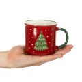 Tazza natalizia con motivo albero di Natale, 9 cm | Floristik24.it