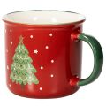 Tazza natalizia con motivo albero di Natale, 9 cm | Floristik24.it