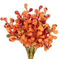 Floristik24 Grappolo di bacche arancioni, lungo 20 cm