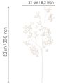 Ramo artificiale di bacche bianche, per decorazioni/lavoretti creativi, 52 cm | Floristik24.it
