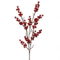 Floristik24 Ramo di bacche artificiali in rosso, ramo decorativo 68 cm