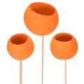 Floristik24 Mix di cereali Bell Cup su stecco, arancione, 15 pezzi
